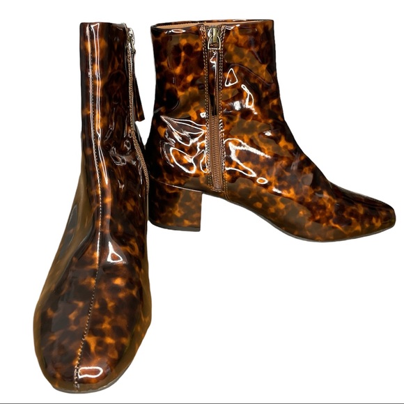 Tortoise Square Toe Ankle Boot🚫SOLD🚫 - Picture 11 of 12